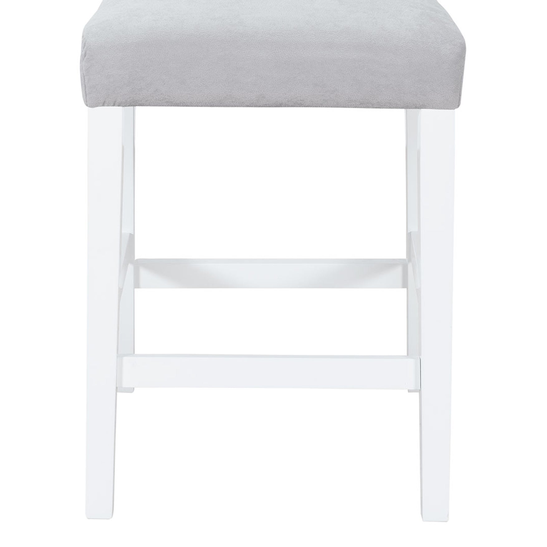 Ariya Grey Bar Stools Kit Of 2 Grey Rubber Wood