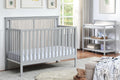 Connelly 4 In 1 Convertible Crib Gray Rockport Gray Grey Wood