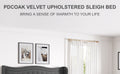 Lift Up Velvet Gray King Size Bed Box Spring Not Required King Gray Wood Light Brown Bedroom American Design Poplar Slat Beds Foam Velvet Upholstered