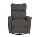 Soho Swivel Glider In Dark Grey Dark Grey Fabric