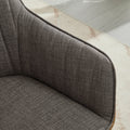 Ts Leisure Chair Dining Chair Light Grey Camel Oak Linen