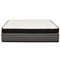 Premium 16 In. Pocket Coil Hybrid Mattress, Queen, Plush Gel Memory Foam Mattress, White Gray Grey White Bedroom Contemporary,Modern Memory Foam Polyester Queen