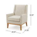 Kd Accent Chair Beige Fabric