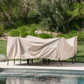 Shield Dining Set Cover Beige Fabric