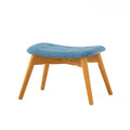 Contour Chair Set Blue Fabric