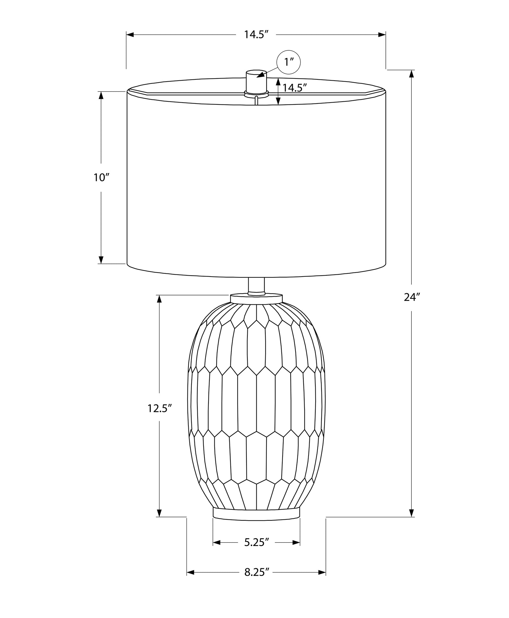 Lighting, 24"H, Table Lamp, Cream Resin, Ivory Cream Shade, Transitional Cream Polyresin