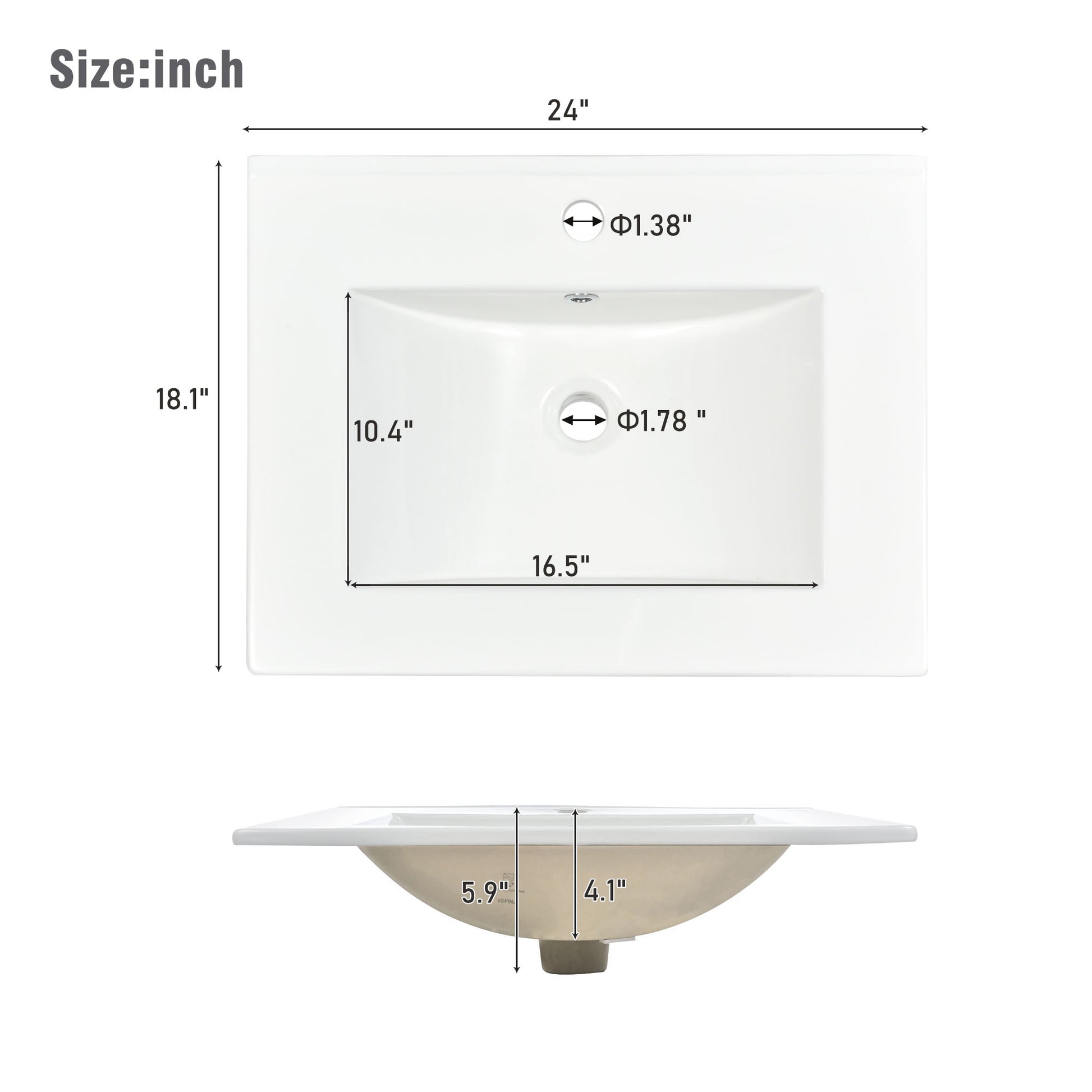 24 Inch Wall Mounted Bathroom Vanity With 2 Drawers Ideal For Small Bathrooms Black Bathroom Mdf