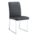 Table And Chair Set, Large Modern Rectangular Glass Table, Can Accommodate 6 8 People, Equipped With A 0.39 Inch Tempered Glass Tabletop And Mdf Table Legs.Paired With Comfortable And Soft Chairs. Black Mdf Glass