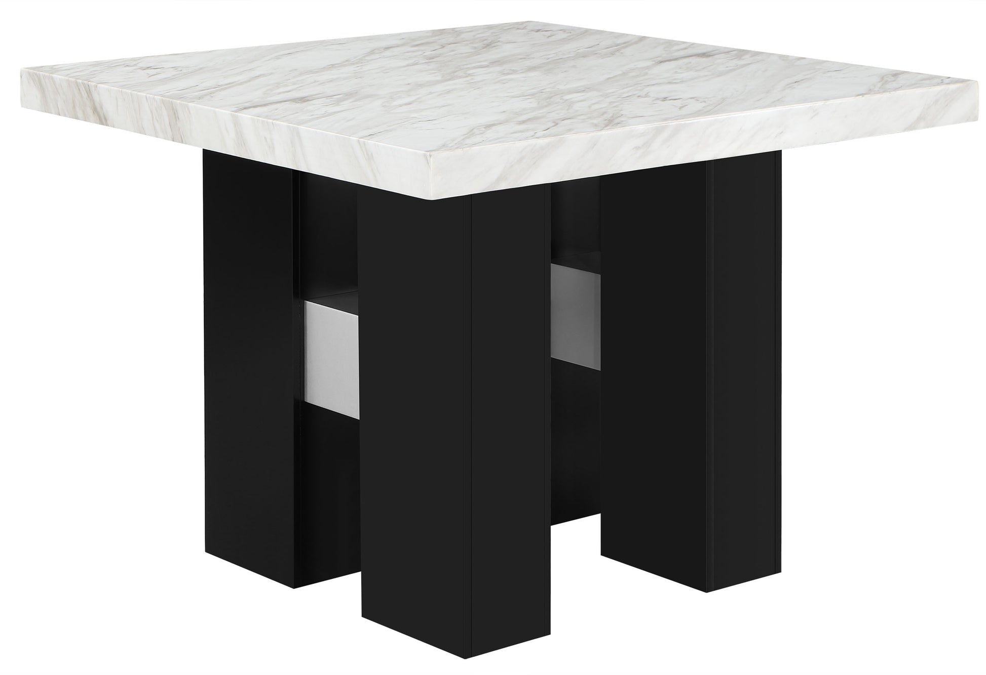 Mikha White Bar Table White Rubber Wood