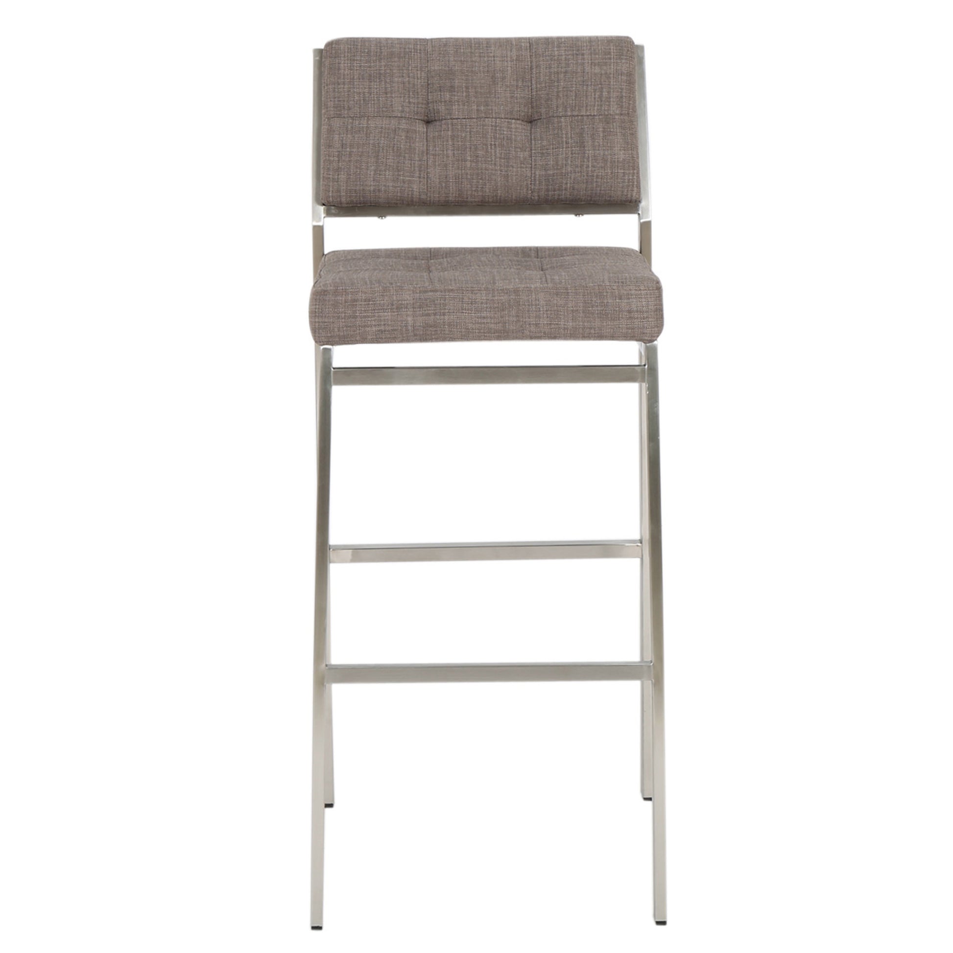 Barstool Light Grey Fabric