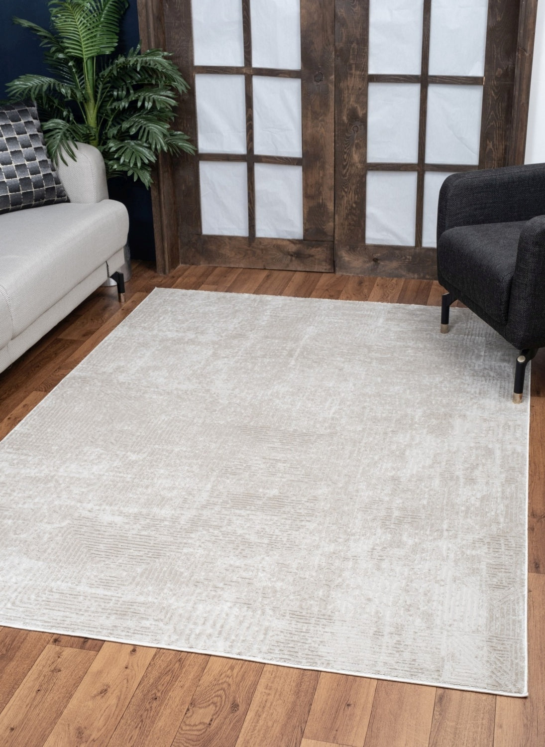 Elegance Gc Cnc6008 Ivory 2 Ft. X 3 Ft. Area Rug Beige Polyester