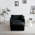 Alternative Sofa Round Armrests For 2 Seater Sofa, 3 Seater Sofa And 4 Seater Sofa, Black Chenille Black Chenille 1 Seat