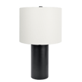 Aura Black Table Lamp With On Off Switch Black Block Base Black,White Table&Floor Lamps Metal