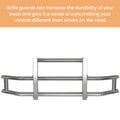 Stainless Steel Deer Guard Bumper For Volvo Vn Vnl 2004 2017 With Brackets Chrome Stainless Steel