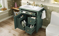 30'' Bathroom Vanity With Top Sink, Modern Bathroom Storage Cabinet With 2 Drawers And A Tip Out Drawer, Single Sink Bathroom Vanity Same As N710S130001F Green Bathroom Modern Solid Wood Mdf Resin