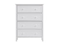 White 4 Drawer Chest White Bedroom Mdf Lvl