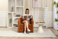 Mid Century Modern Accent Chair With Wood Frame, Upholstered,Swivel Chairs For Living Room Chairs With Waist Cushion, Reading Armchair For Bedroom Sunroom Brown Modern Foam Velvet