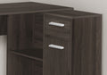 Computer Desk, Home Office, Corner, Storage Drawers, 46