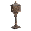 Polar Aurora Mailbox Cast Aluminum Bronze Mail Box Postal Box Security Heavy Duty Bronze Aluminium