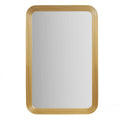 Rounded Rectangle Fluted Wall Mirror Gold See Below Gold Mirror