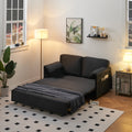 63 Inch Large Folding Sofa Bed Velvet Multifunctional Double Sofa Bed, Three Modes Switch, Suitable For Sitting, Lying And Sleeping, Suitable For Living Room, Bedroom, Apartment, Office, Black Black Velvet 2 Seat