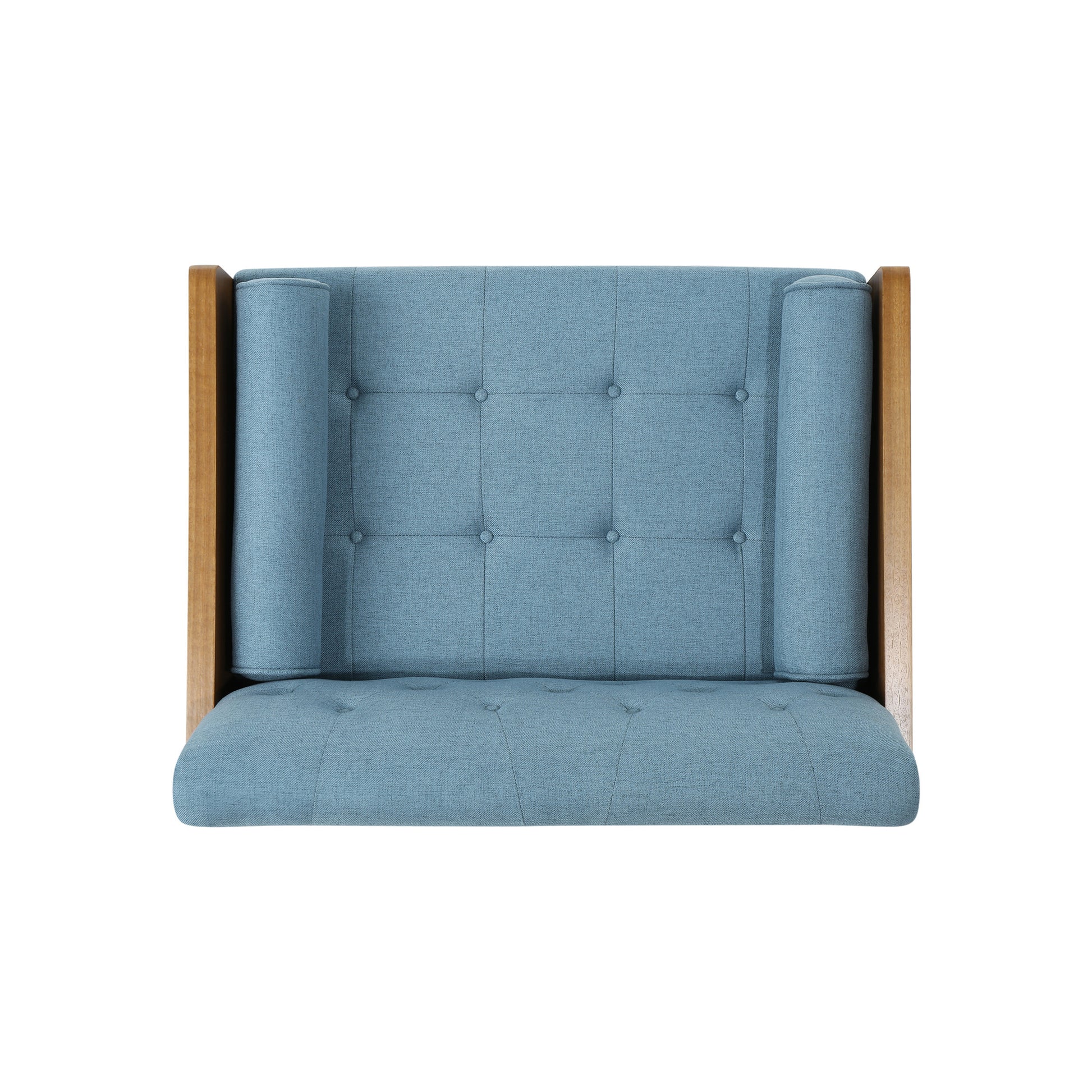 Club Chair Blue Fabric