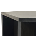 23.62'' Hexagonal Coffee Table Side Table Nightstand Burmese Sumac Black Brown Mdf