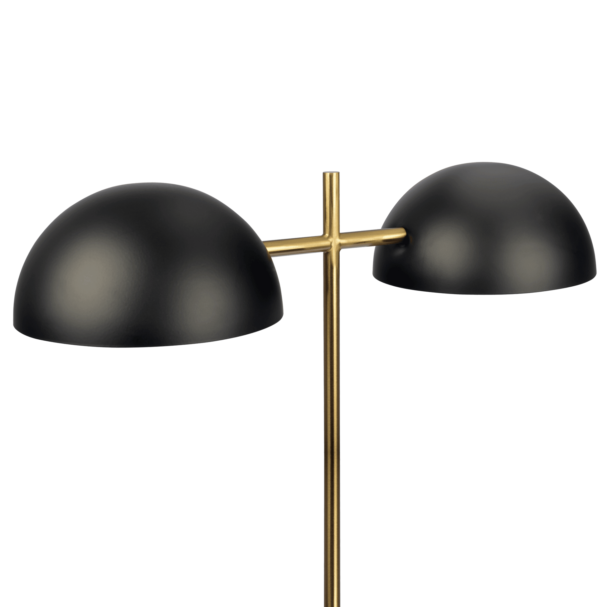 Nova Hydro Black Table Lamp With On Off Switch Double Lamp With Faux Marble Base Black,Gold,Marble Table&Floor Lamps Faux Marble,Metal