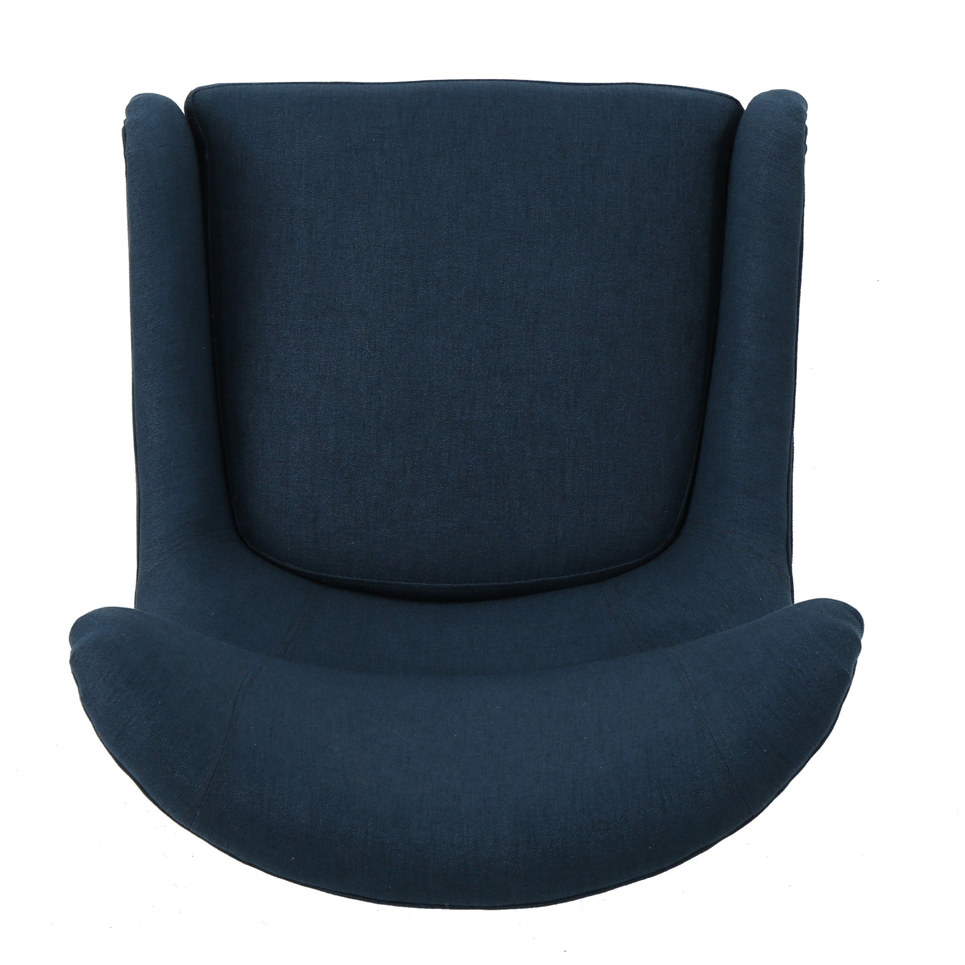 Hi Back Quentin Sofa Chair, Living Room, Study And Bedroom Navy Blue Fabric