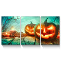 3 Pcs Halloween Pumpkin Wall Decoration Painting Gift Posters Home Decoration Wall Art Pictures Hd Canvas Print,Stretched And Framed Ready To Hang 2840Inch Thickness 1.5Inch Rectangle Wrapped Canvas Multicolor Halloween Large 33In 40In Painting Prints