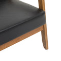 Coolmore Mid Century Modern Solid Loveseat Sofa Upholstered Pu Leather Loveseat, 2 Seat Upholstered Loveseat Sofa Modern Couch Black Pu Pu Leather 2 Seat