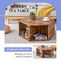 Hexagonal Mdf Coffee Table, Characteristic Pattern Stickers, Multi Hole Design To Give More Storage Space, Simple And Convenient Design Makes It Suitable For All Kinds Of Style Scenes. Wood Mdf