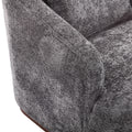 Coolmore Swivel Barrel Chair, Comfy Round Accent Sofa Chair For Living Room, 360 Degree Swivel Barrel Club Chair, Leisure Arm Chair For Nursery, Hotel, Bedroom, Office, Lounge Gray Gray Primary Living Space Foam Chenille