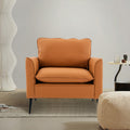 Ts Cat Paw Leather Upholstered Sofa Brown Leather 1 Seat