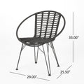 Highland Chair Set Of 2 Grey Rattan