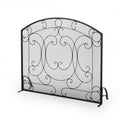 Fireplace Screen Black Iron