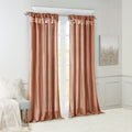 Twist Tab Lined Window Curtain Panel Spice Polyester