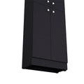 Pantry Cabinet Coahoma, Kitchen, Black Black Particle Board Engineered Wood