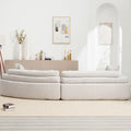 Unique Modeling Design,Upholstered Indoor Furniture,Foam Filled Sleeper Sofa Bed For Living Room,Bedroom,3 Colors Light Gray Primary Living Space Modern Foam Polyester 4 Seat