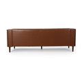 3 Seater Sofa Light Brown Pu