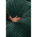 Modern Luxury Sofa Couch For Living Room Quality Corduroy Upholstery Sleeper Sofa Bed Daybed Green Green Corduroy 1 Seat