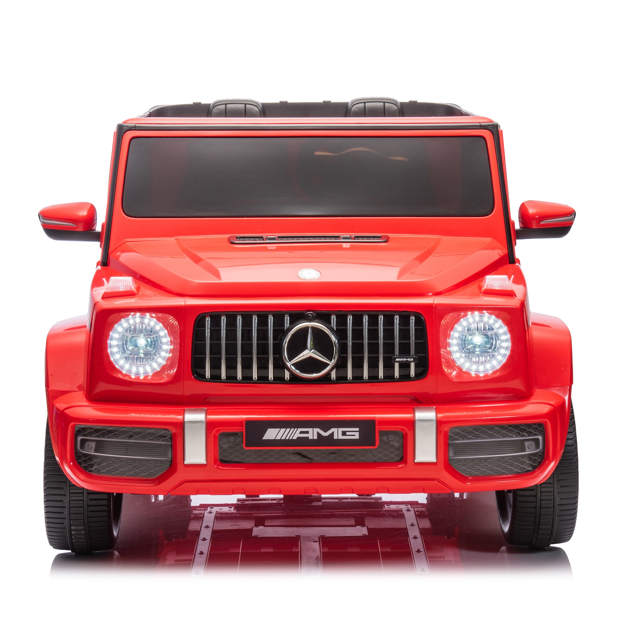 24V 2 Seater Kids Ride On Car Licensed Mercedes Benz G63 Powerful 4Wd For Kids Ages 3 8, With 7Ah Big Battery, Remote Control, Soft Braking, 4 Wheel Suspension, Led Headlight & Music,Red Red Polyethylene