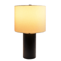 Aura Black Table Lamp With On Off Switch Black Block Base Black,White Table&Floor Lamps Metal