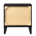 Black 2 Drawer Nightstand Black 2 Drawers Bedroom Rectangle Contemporary Rubberwood Drawers Black Wood Plastic