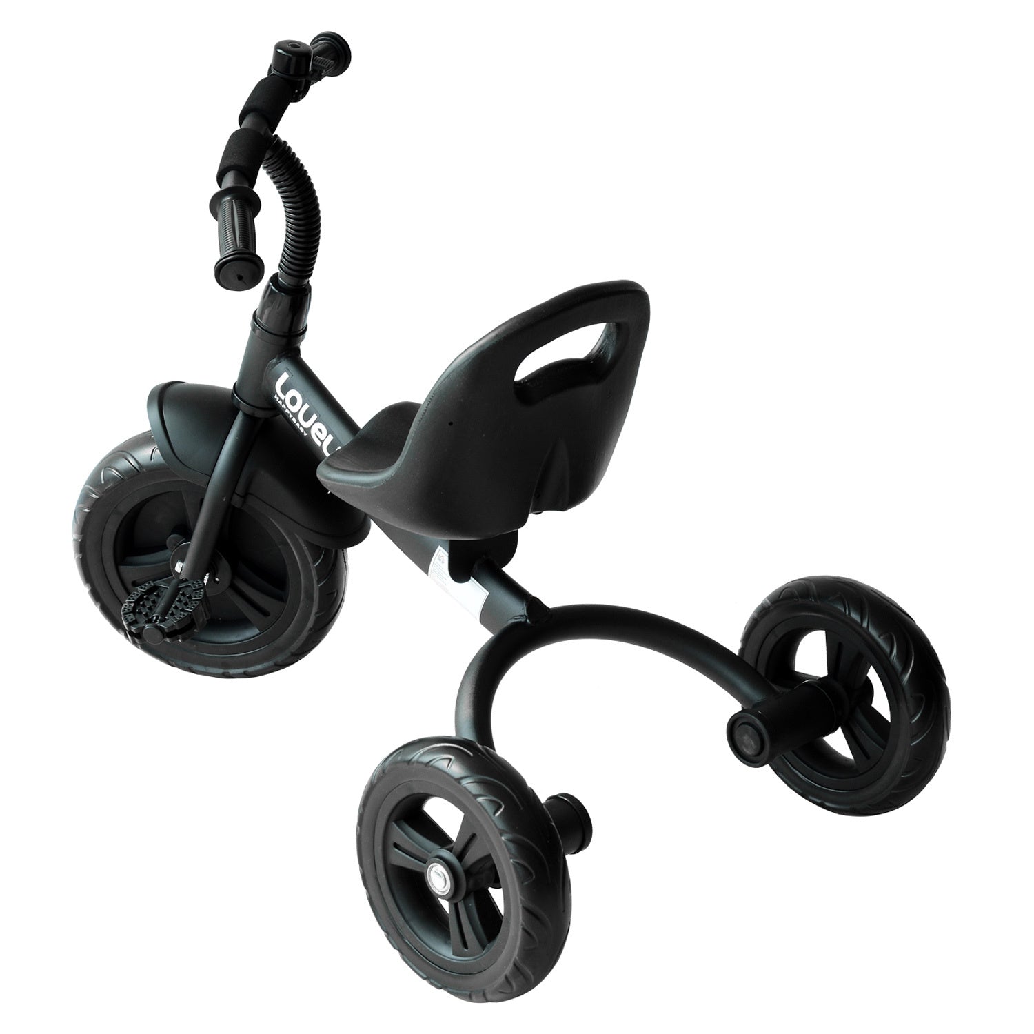 Qaba 3 Wheel Recreation Ride On Toddler Tricycle With Bell Indoor Outdoor Black Black Steel