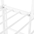 Twin Over Twin House Bed With Ladder And Slider Twin White Steel