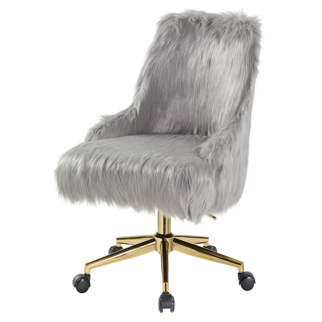 Grey And Gold Swivel Office Chair Solid Grey Gold Office Rectangular Luxury Office Chairs Solid Back Swivel Fabric Metal