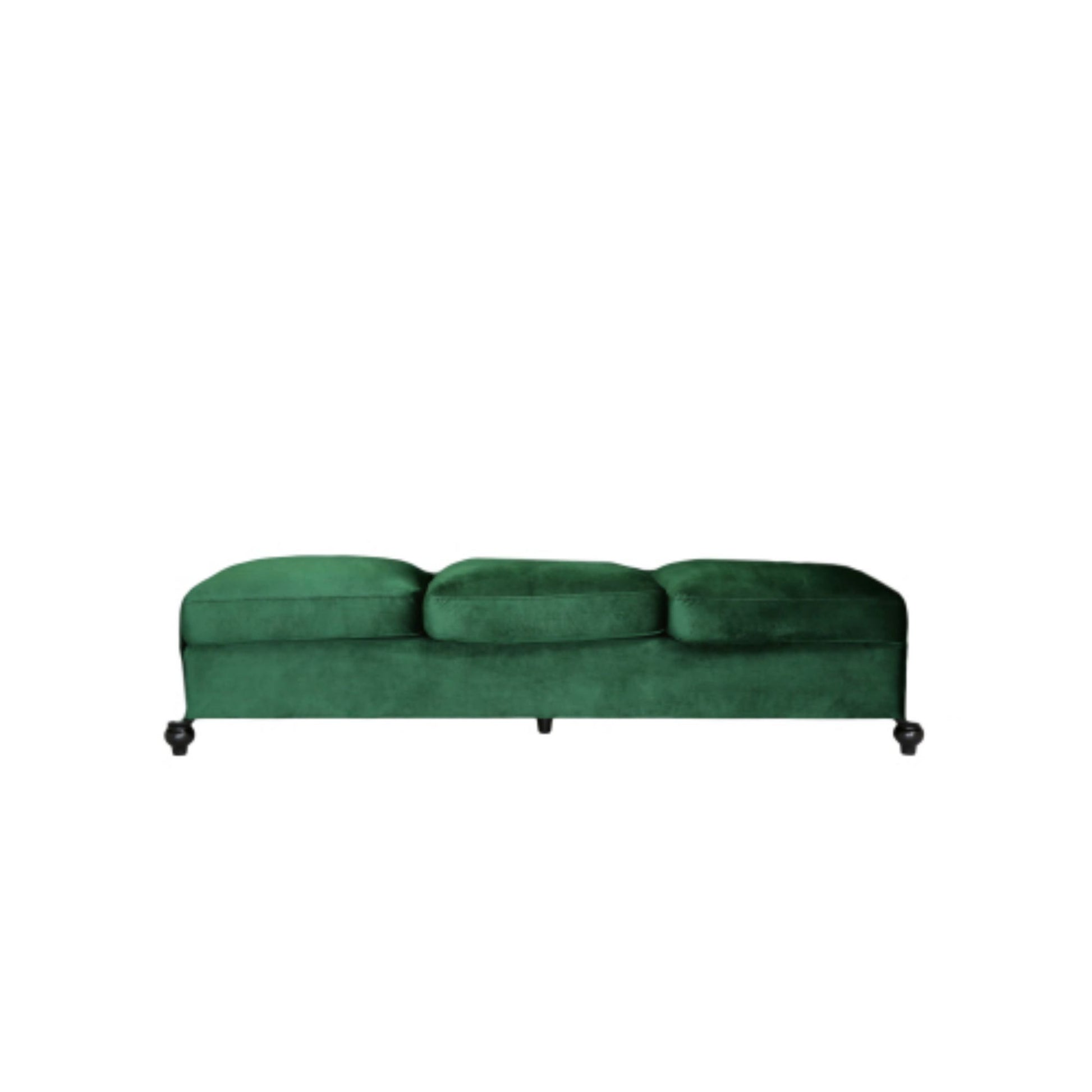 Durable 3 Seater Emerald Velvet Sofa, Combining Luxurious Comfort With Timeless Design, Perfect For Elegant Living Spaces, Featuring Plush Upholstery For Relaxation And A Touch Of Sophisticated Style Emerald Velvet Wood Primary Living Space Medium Soft