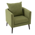 Barrel Chair, Modern Accent Chair, Fabric Armchair Club Chair,Upholstered Arm Chair With Solid Wood Legs,Waist Pillow,Padded Single Chair For Living Room Bedroom Study Waiting Room,Olive Green Olive Green Light Brown Primary Living Space Modern