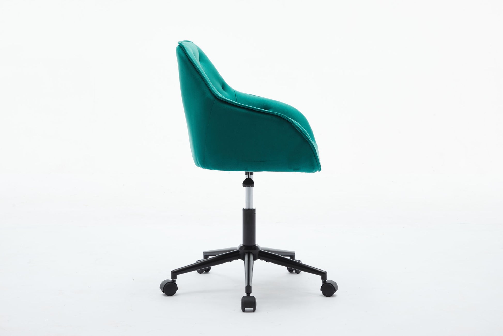 Elegent Velvet Office Chair With Wheels, Makeup Vanity Chair Height Adjustable For Teens Women Girls, Comfy Swivel Modern Leisure Armchair For Home Office, Bedroom, Study And Vanity. Green Green Primary Living Space Luxury,Modern Foam Iron